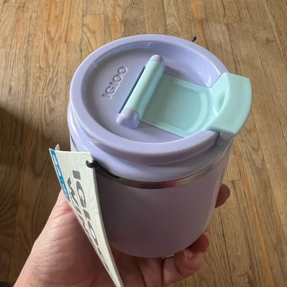 Igloo Light Purple Retro Style Wine Tumbler 10 oz
